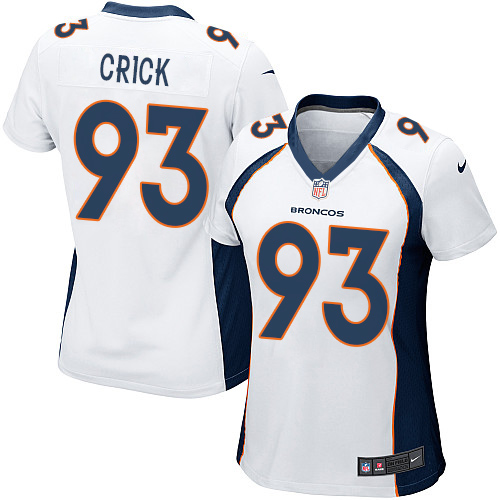 Women's Game Jared Crick Nike Jersey White Road - #93 NFL Denver Broncos